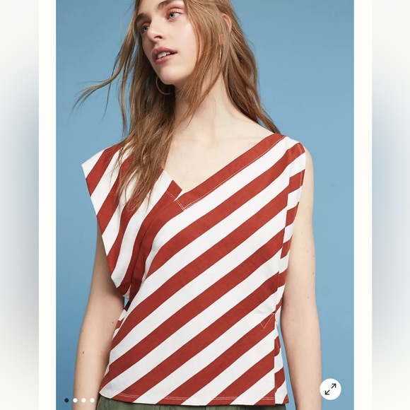 Anthropologie‎ Dulcina Asymmetrical Top M11 - Picture 2 of 7